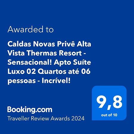 Caldas Novas Prive Alta Vista Thermas Resort - Sensacional! Apto Suite Luxo 02 Quartos Ate 06 Pessoas - Incrivel! Dış mekan fotoğraf